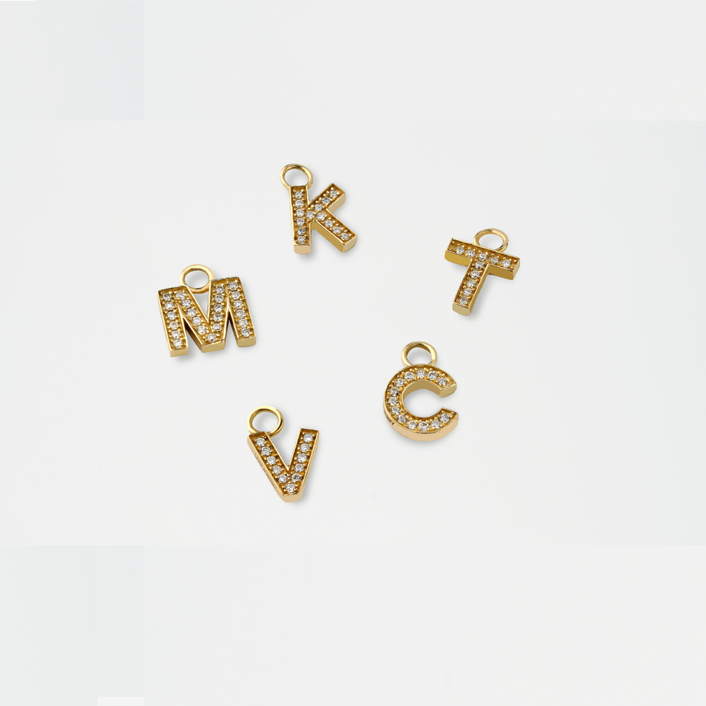 Stunning Earring Gold Charms 